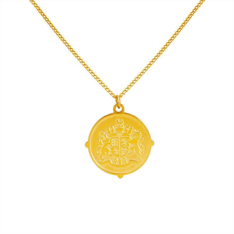 Ethnic Design Sense Niche Titanium Steel Ornament Clavicle Chain Lucky Necklace