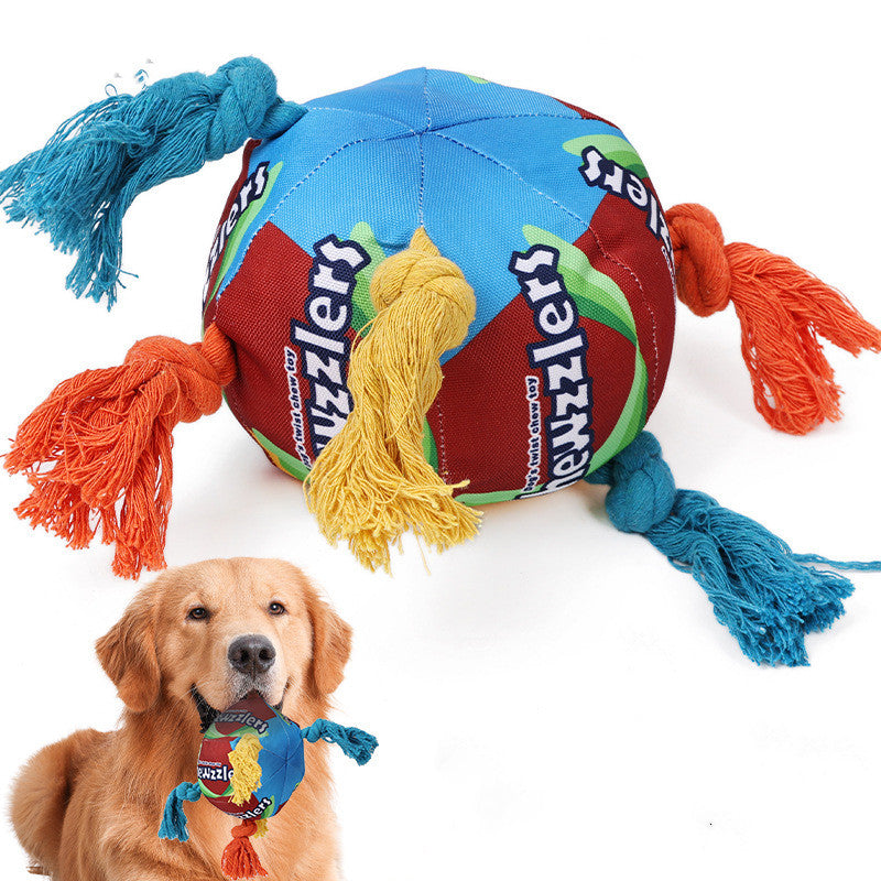 Pet Dog Toy Twisted Sugar Sniffing Ball Dog Toy Molar Puzzle Food Hiding Sniffing Ball Toy