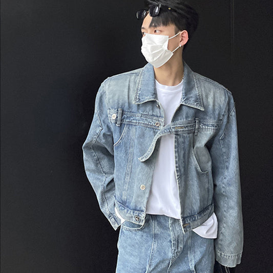 Niche Patchwork To Make Old Denim Coats For Men And Women