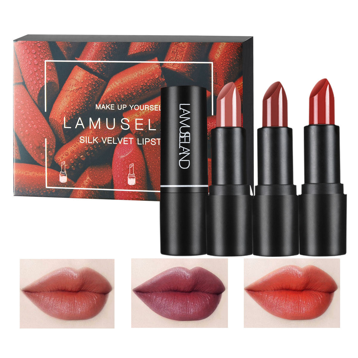 12-Color Moisturizing Velvet Lipstick