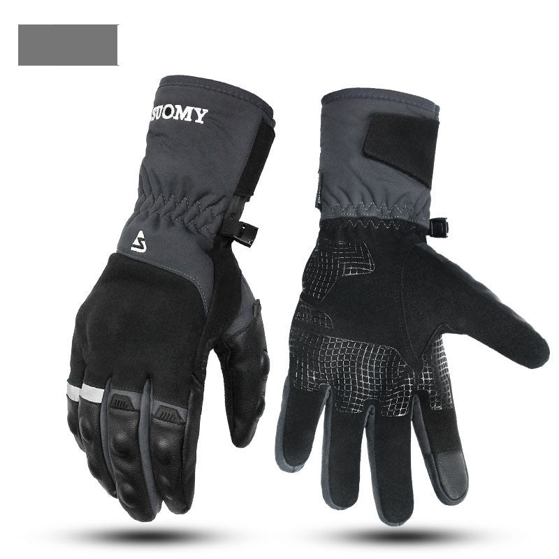 Waterproof Warm Four Seasons Winter Motorcycle Riding Gloves