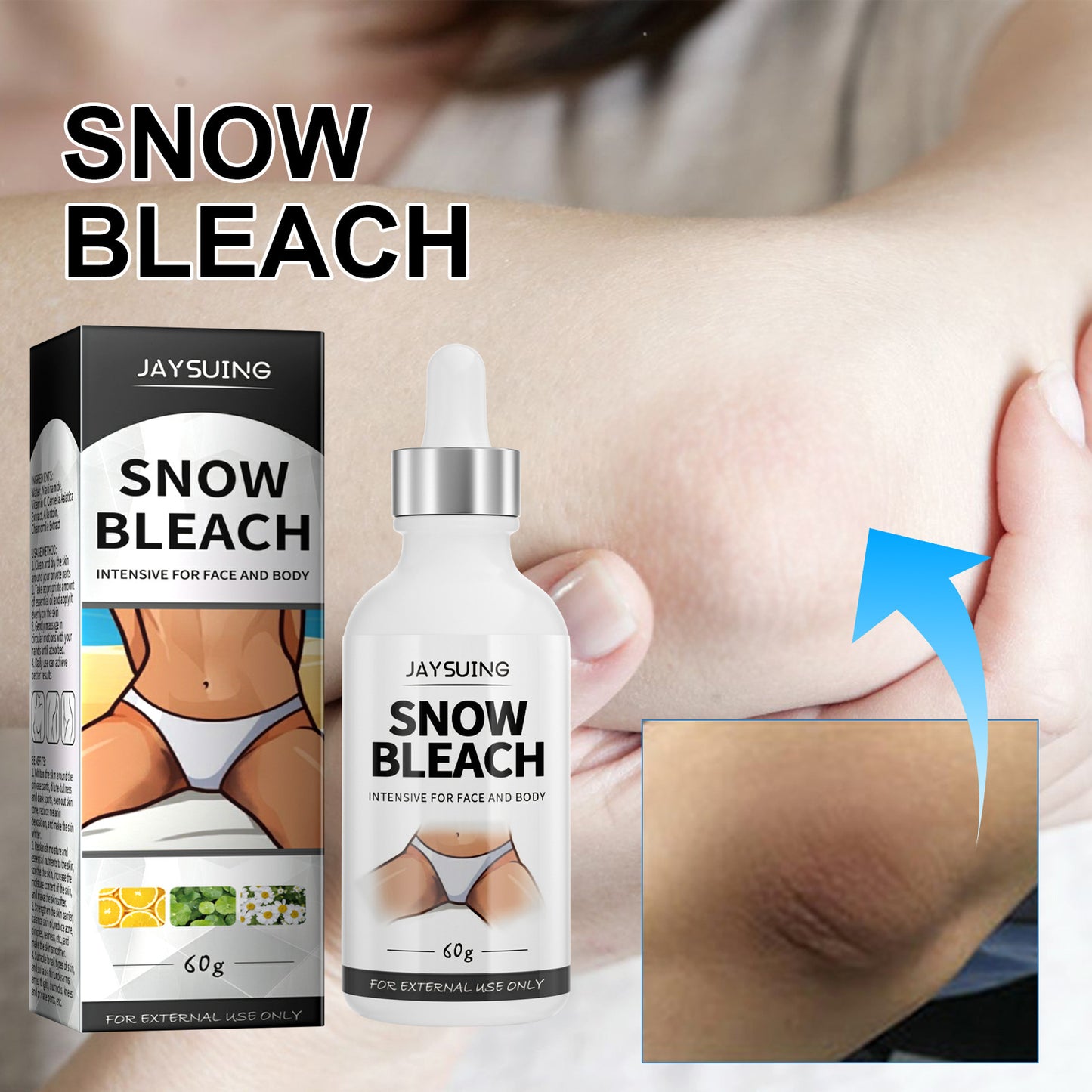 Fade Elbow Knee Joint Black Exfoliating Whitening Skin Beauty