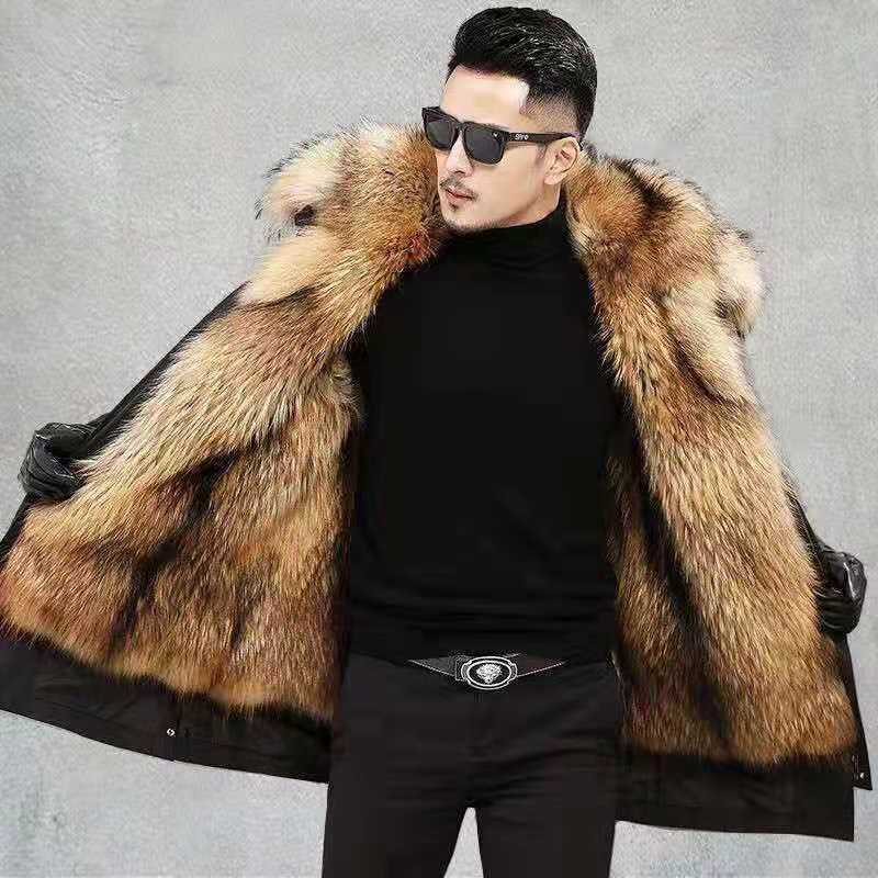 Men's winter warm parka coat