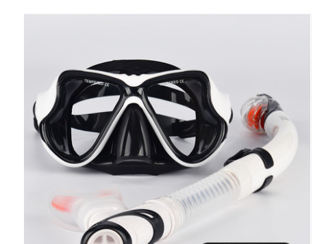 Snorkeling Sambo Set Full Dry Snorkel Large Frame Anti-fog Myopia Goggles Swimming Equipment Mask