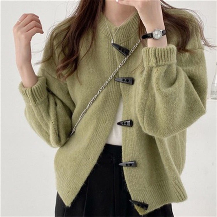 Women Loose Western Style Sweater Coat