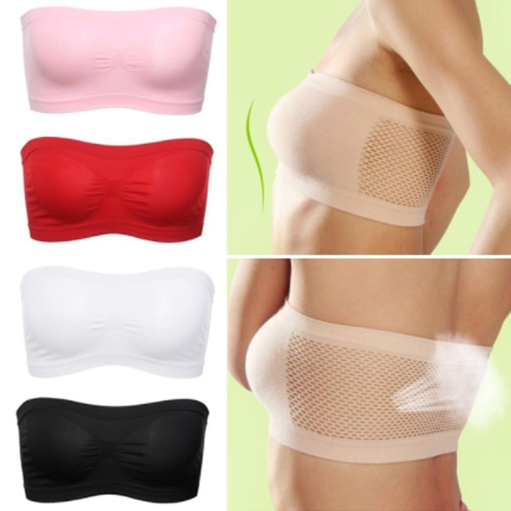 Bandeau Bra Underwear Women Bralette Seamless Strapless Tops