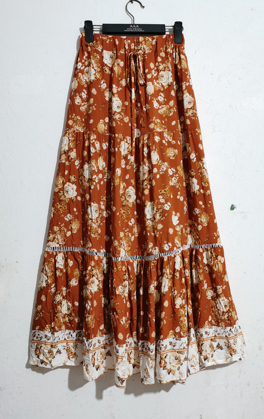 Bohemian Vacation Skirt Ruffled Big Hem Skirt