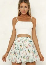 Printed Holiday Chiffon Skirt Skirt