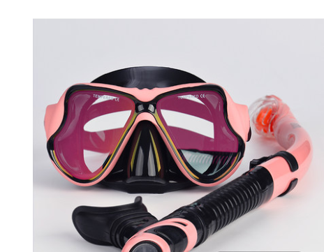 Snorkeling Sambo Set Full Dry Snorkel Large Frame Anti-fog Myopia Goggles Swimming Equipment Mask