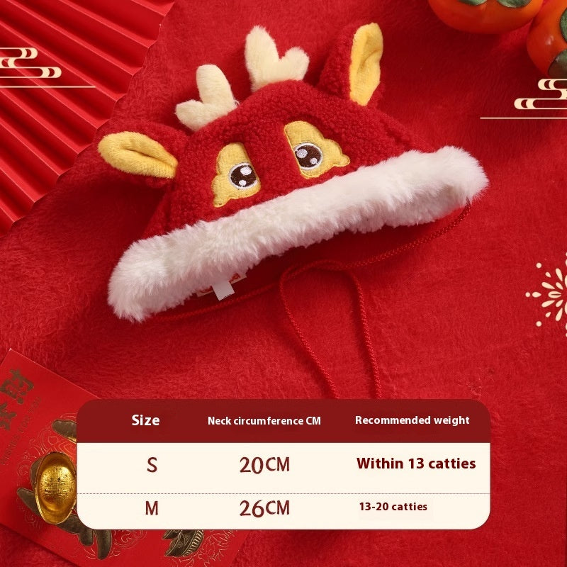 Pet Cat Clothes New Year Scarf Collar