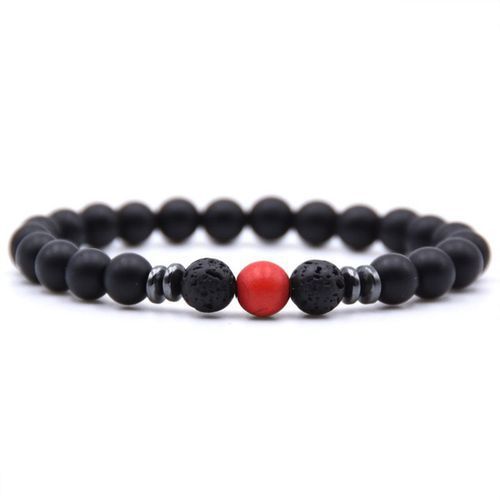 Weathered stone female energy yoga bracelet