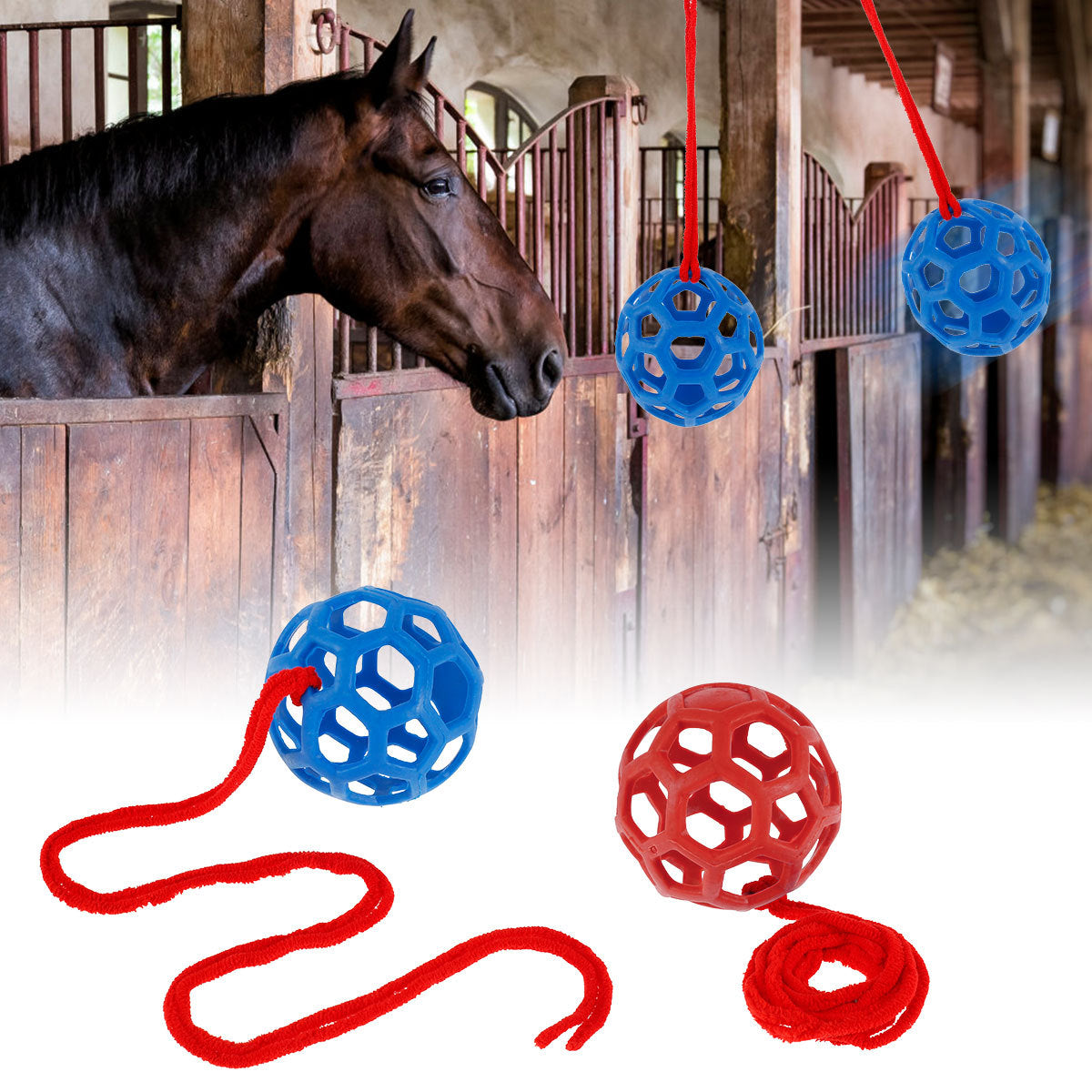 Fashionable Personality Hanging Ball Feeding Horse Toy