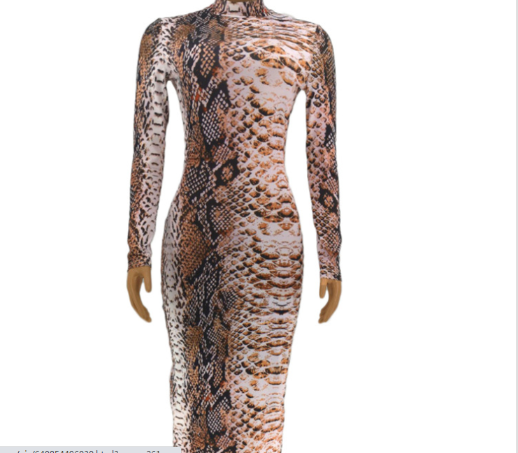 Plus Size European And Beautiful Print Dress