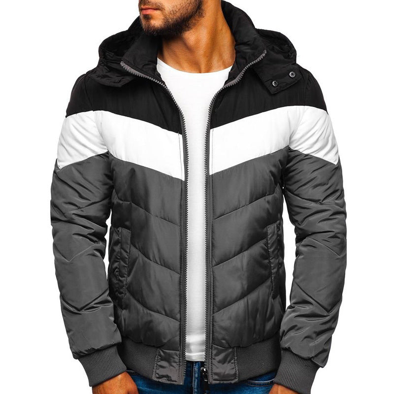 Hooded Cotton Jacket Men's Winter Thick Warm Jacket