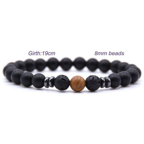 Weathered stone female energy yoga bracelet