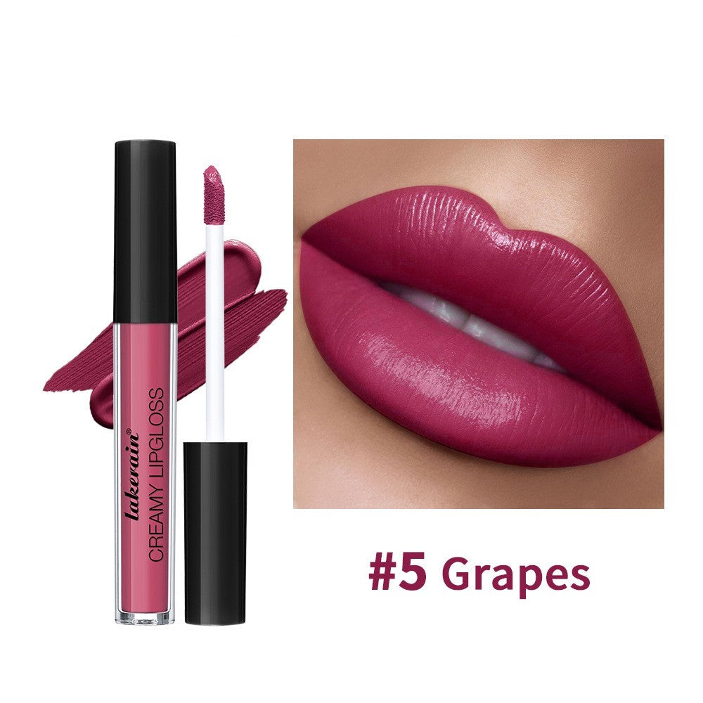 Semi Matte Velvet Waterproof No Stain On Cup Moisturizing Lip Gloss