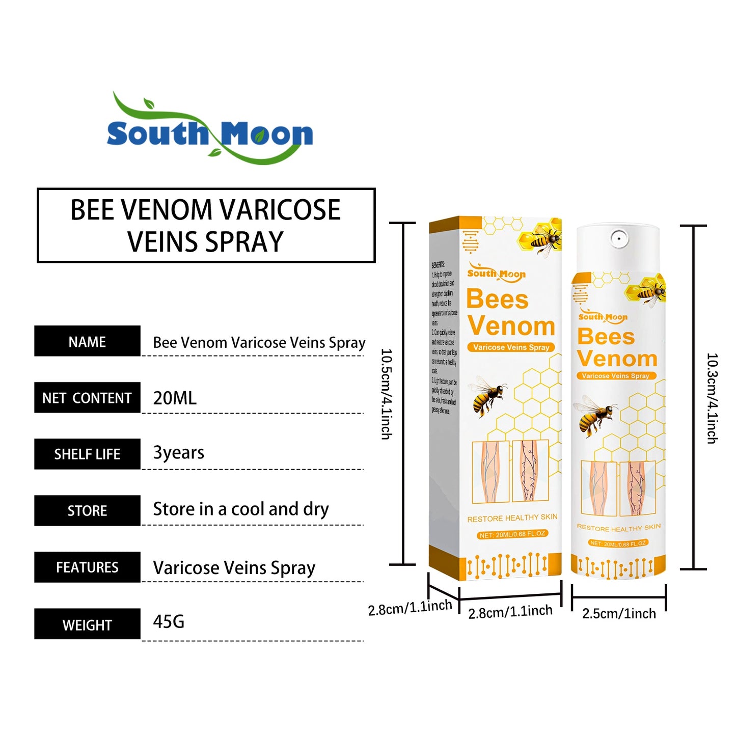 Leg Care Spray For Daily Relief Of Leg Varicosity your bynettafashion