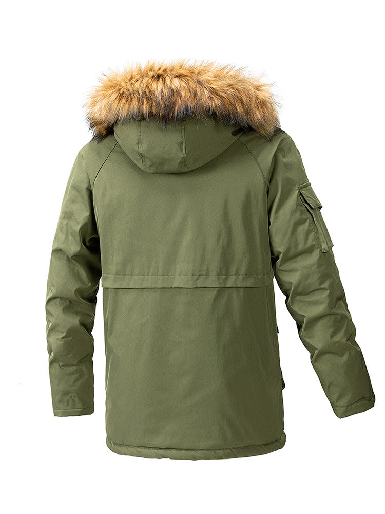 Pure Cotton Coat Cotton-padded Coat New Loose Casual Mid-length Jacket