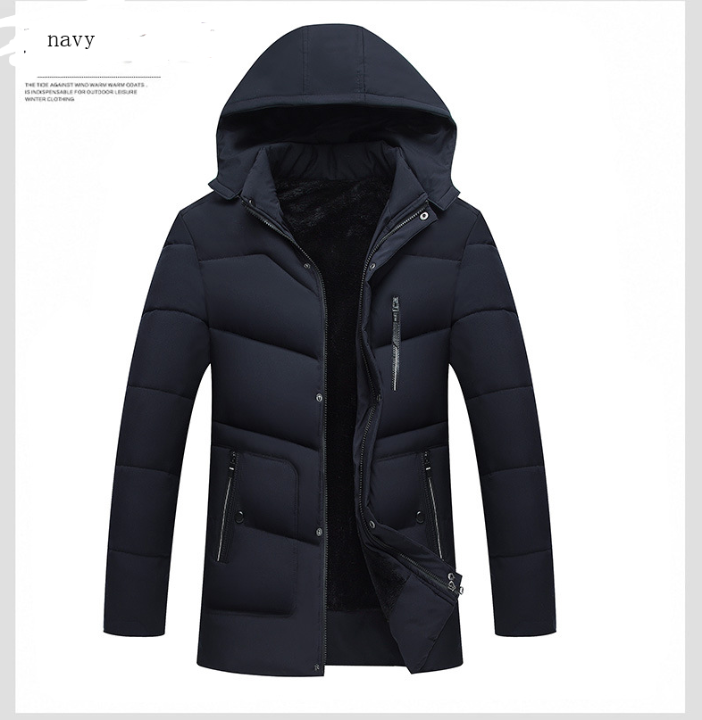 Cotton coat warm thick cotton coat men's cotton hooded jacket