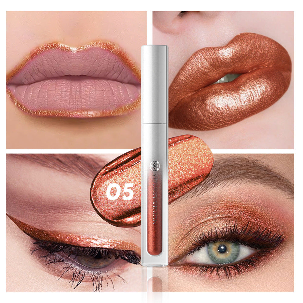 8 Colors  Lip Gloss Not Easy To Stick Cup Eye Shadow