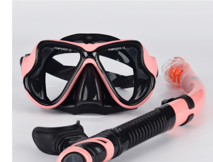 Snorkeling Sambo Set Full Dry Snorkel Large Frame Anti-fog Myopia Goggles Swimming Equipment Mask