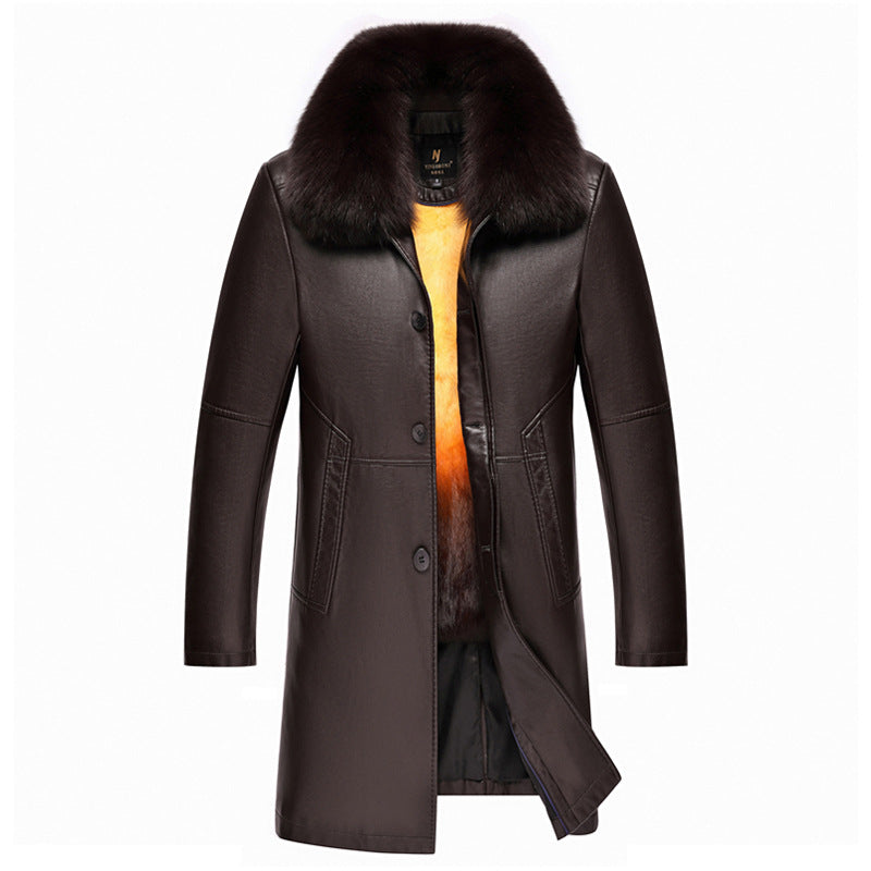 Middle-aged and elderly liner fur coat men