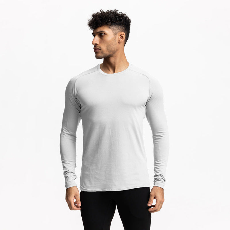 Tight Fast Drying Fitness Long Sleeved T-shirt For Men Outdoor