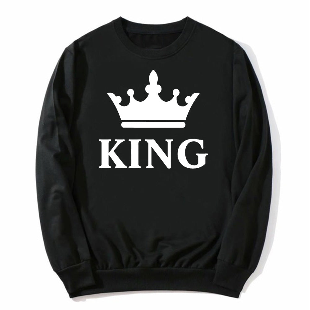 Crown New Men And Women Couples Wear Plus Velvet Thick Sweater Europe And America