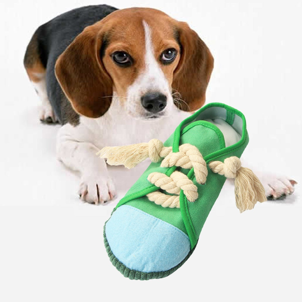 Slippers dog toy