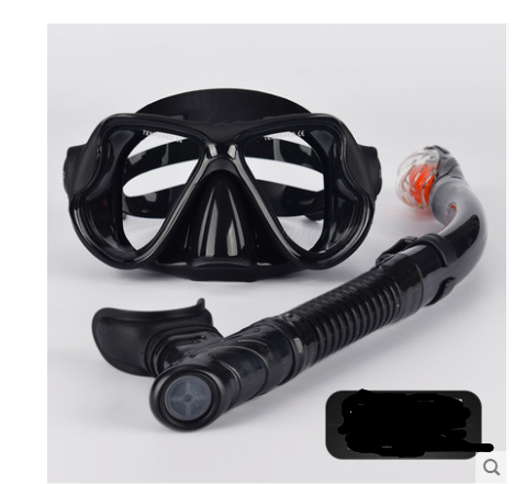 Snorkeling Sambo Set Full Dry Snorkel Large Frame Anti-fog Myopia Goggles Swimming Equipment Mask