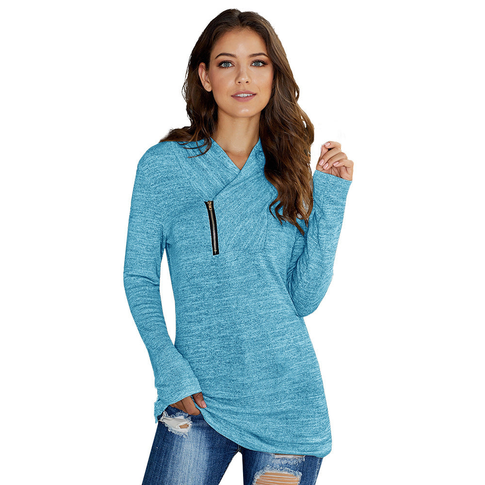 Sweater women solid color wild women