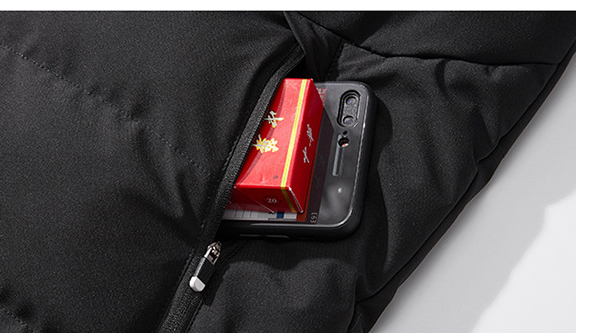 Fashionable Warmth USB Charging Heating Cotton Coat For Men