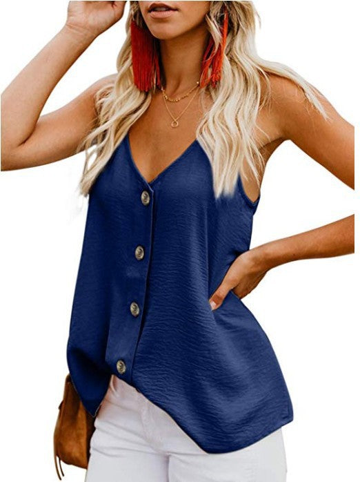 Summer Sexy Thin Shoulder Strap Top Women New Casual Top