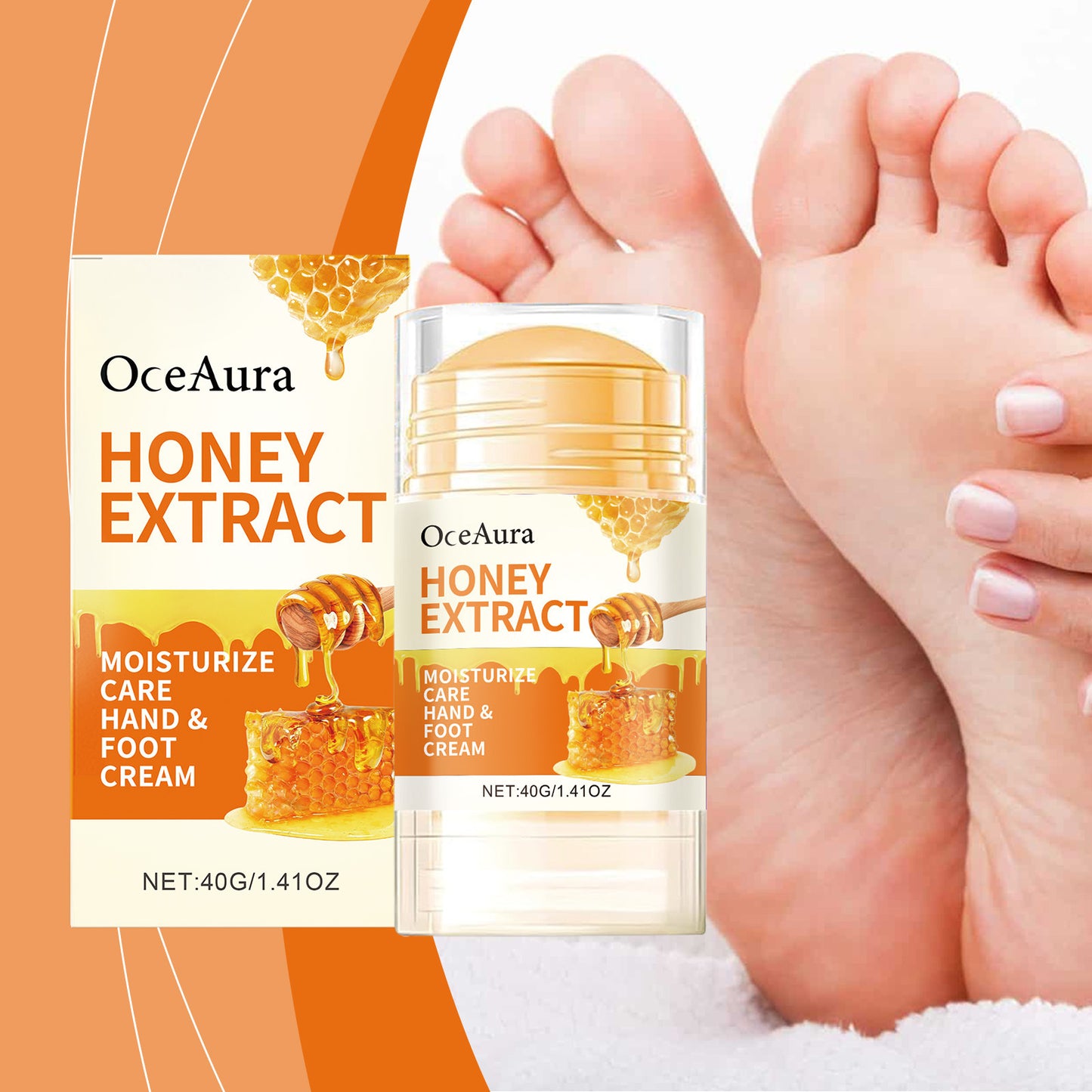OCEAURA Honey Moisturizing Care Stick Nourishing Moisturizing Heel Elbow Knee Care Cream Stick