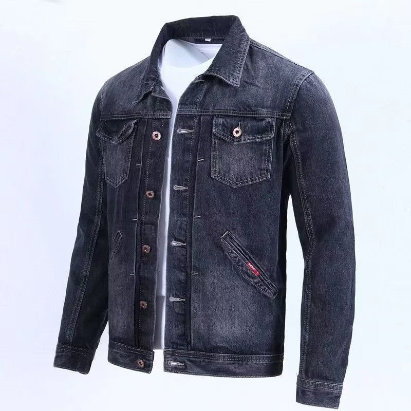 Workwear Jacket Korean Slim Fit Casual Outerwear Tops