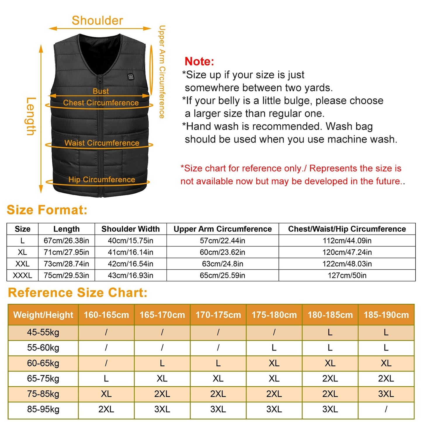 1Pc Heat Jacket Vest 3 Heating Gear Adjustable USB Heated Vest Warm Heat Coat Vest With 10 Heating Pads For Men Women Winter Outdoor Activity