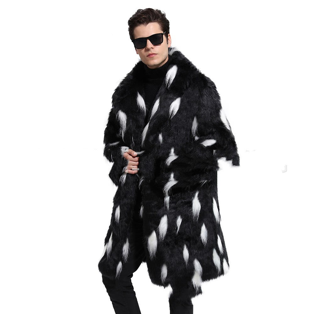 Fur Coat Men's Warm Thickened