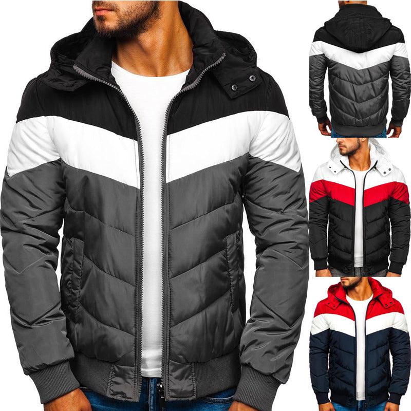 Hooded Cotton Jacket Men's Winter Thick Warm Jacket