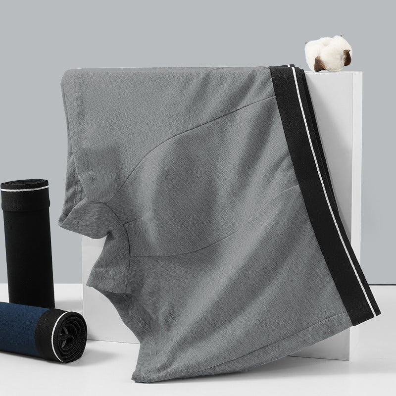 Men's Solid Color Underwear Men's Cotton Breathable Boxers