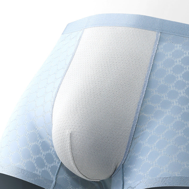 Fashion Personality Ice Silk Underwear Men's Boxers