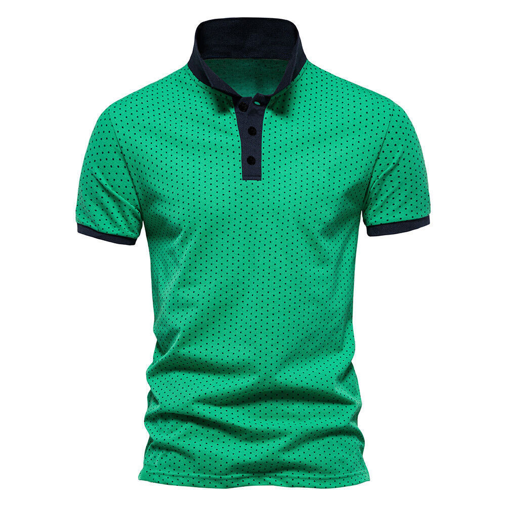 Men's Clothing Short Sleeve Printed Polo Shirt T-shirt