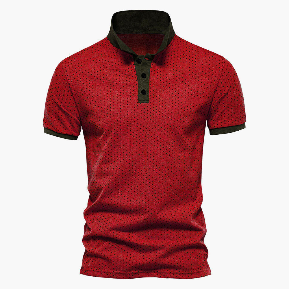 Men's Clothing Short Sleeve Printed Polo Shirt T-shirt