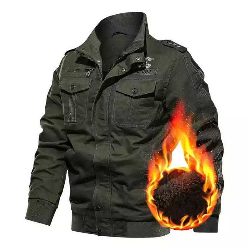 Men's Fashion Casual Slim Fit Fleece Jacket Top