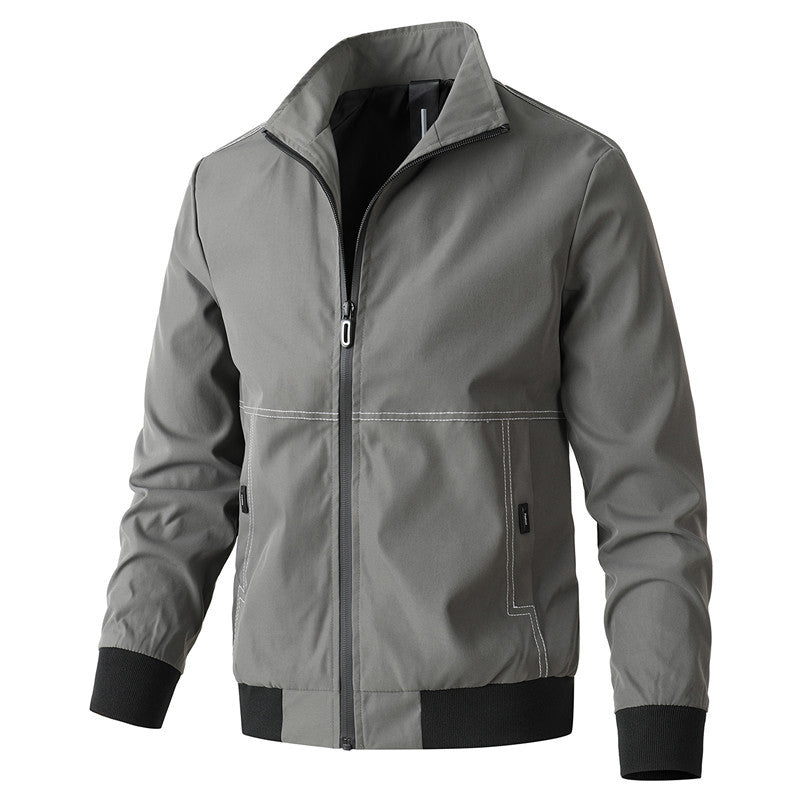 Men's Fashion Casual Solid Color Jacket