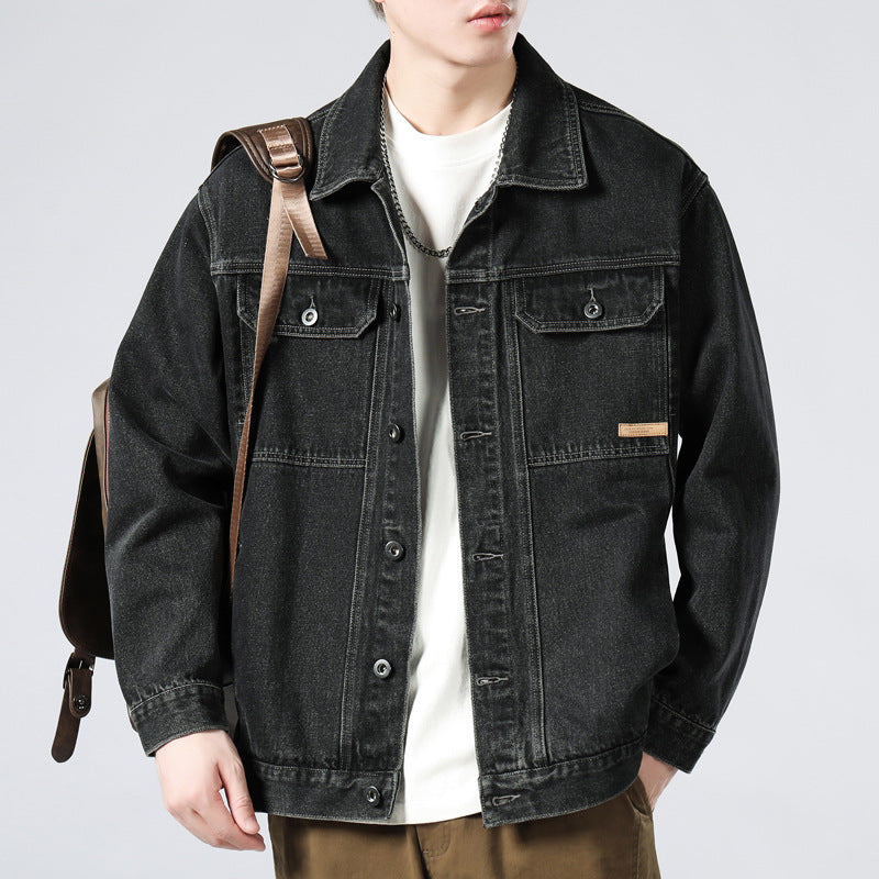 Denim Jacket Men's Cotton Loose