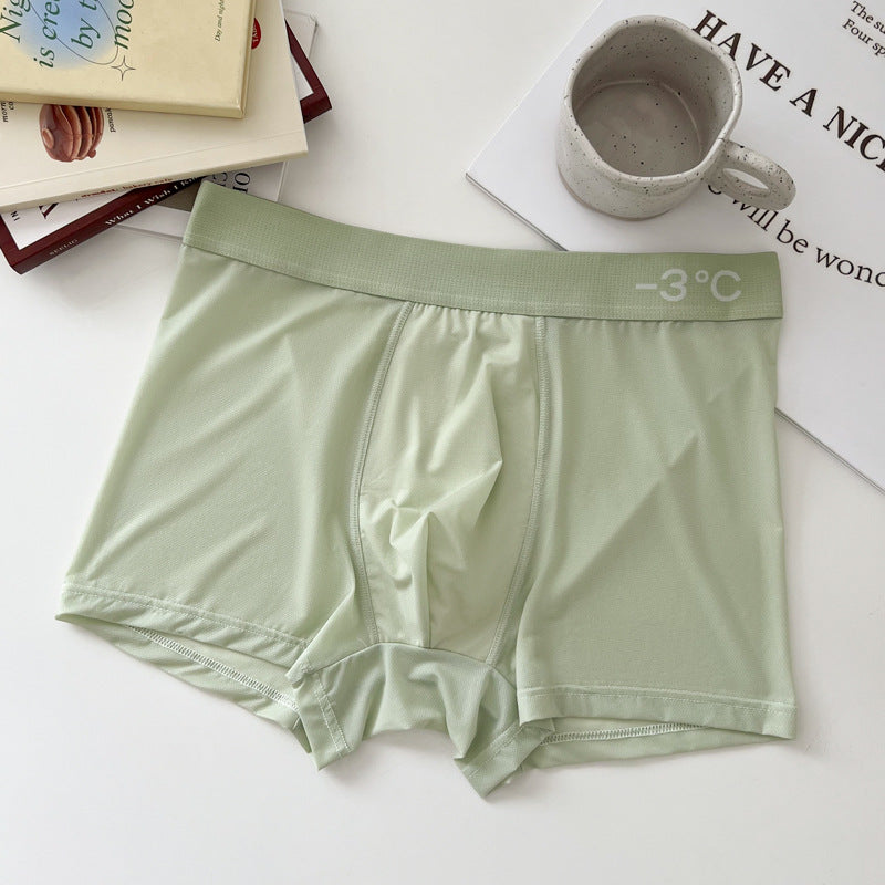 Ice Silk Seamless Men's Underwear Summer Breathable