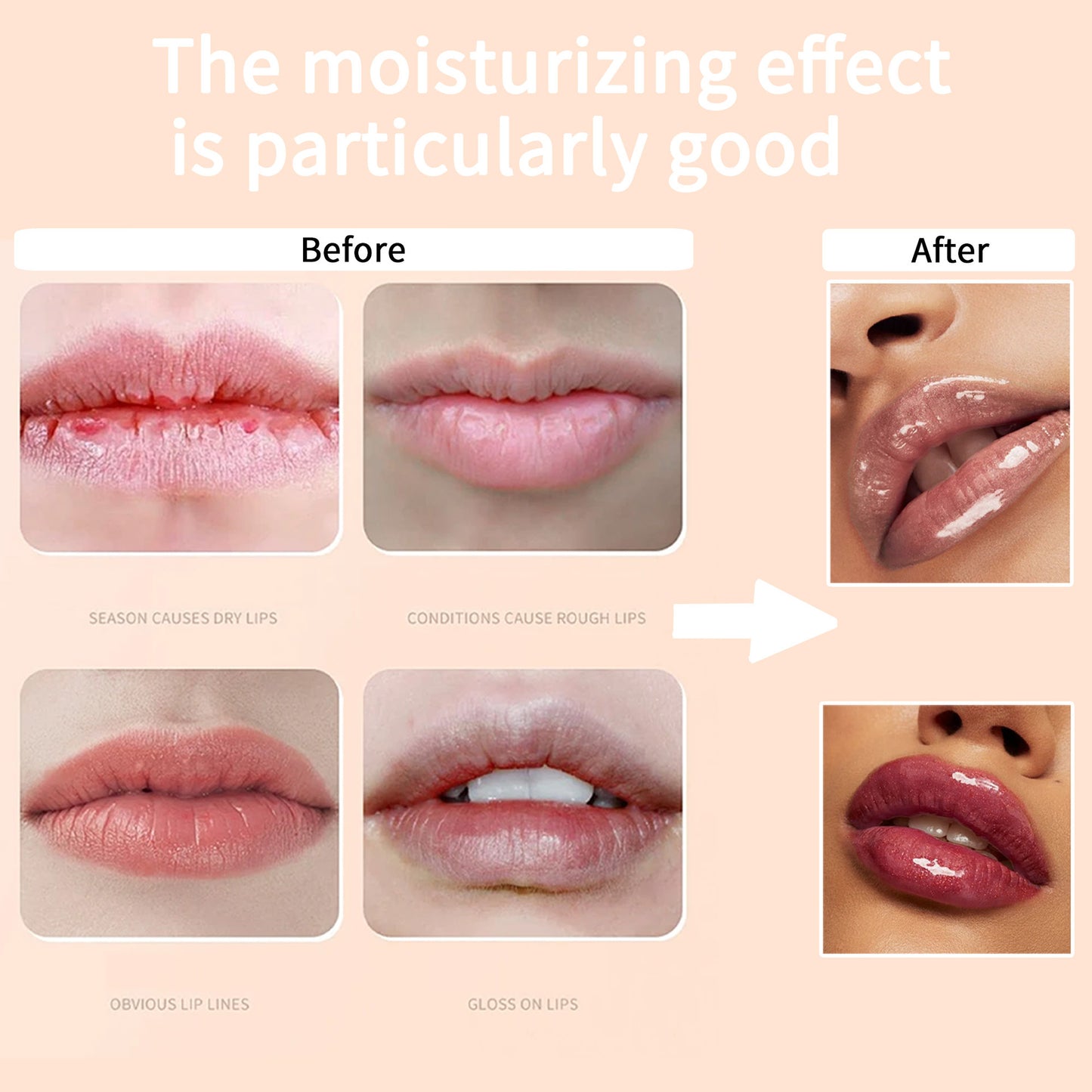 Cross-border Mint Flavor Lip Gloss Suit Six-color Mirror