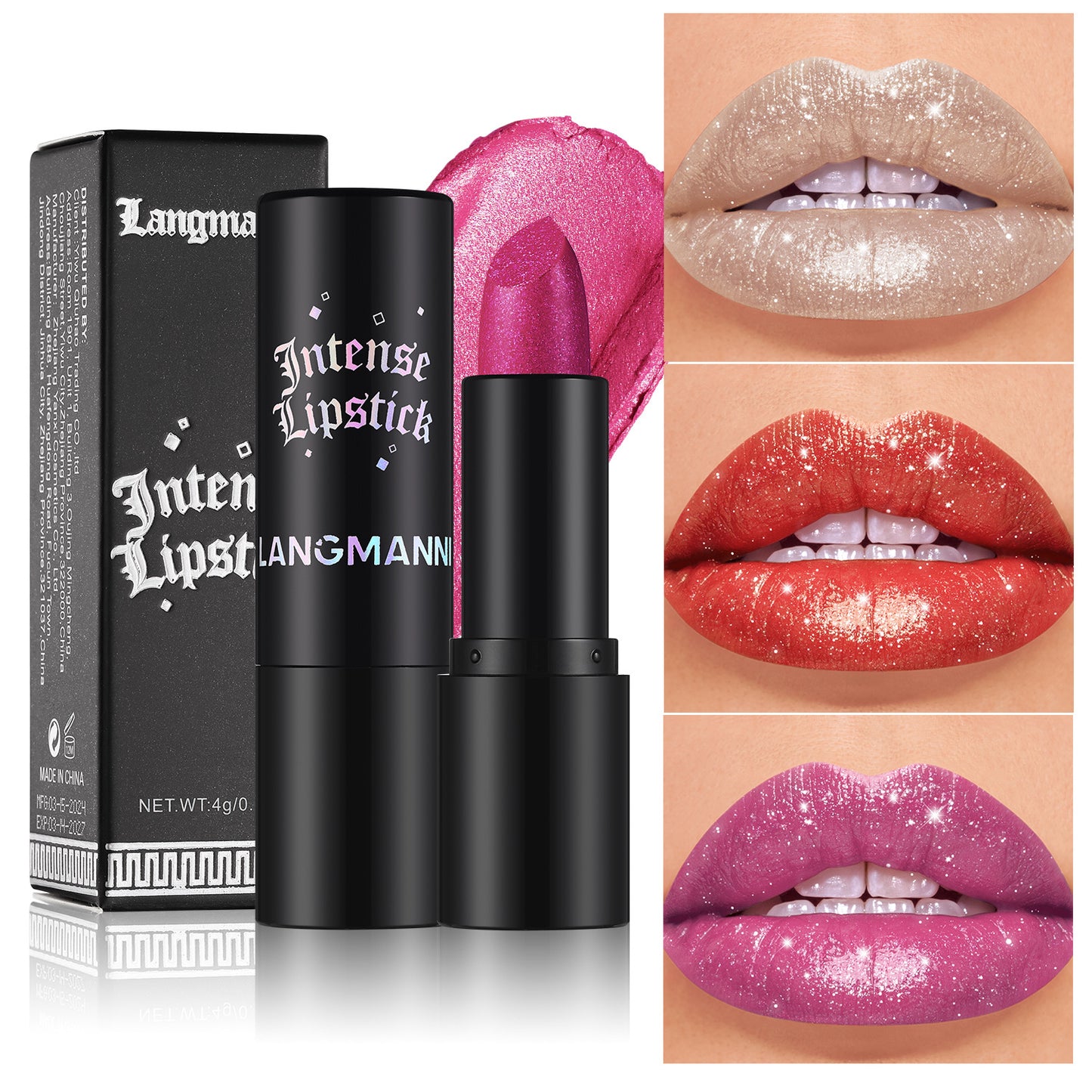 Seven-color Gothic Style Pearl Lipstick Multi-functional Lip And Cheek Dual-use