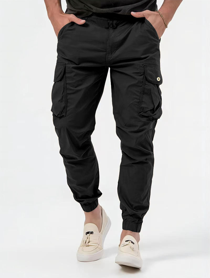 Men's Three-dimensional Pocket Woven Overalls