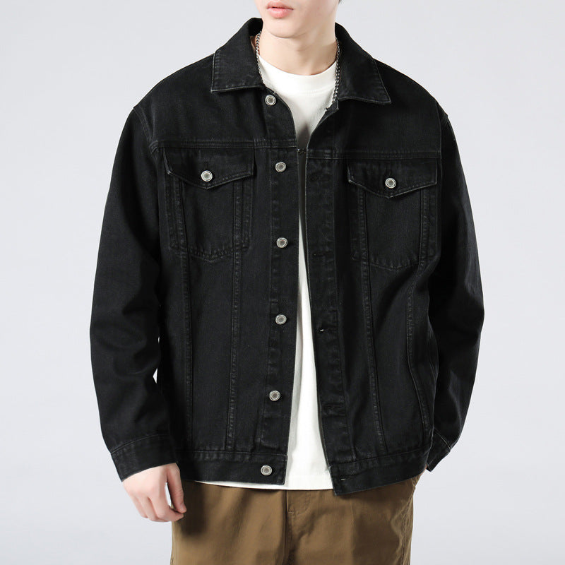 Denim Jacket Men's Cotton Loose